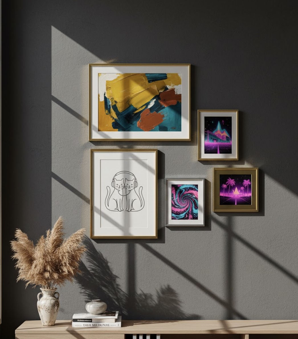 Boho Aesthetic Wall Gallery Frame Set